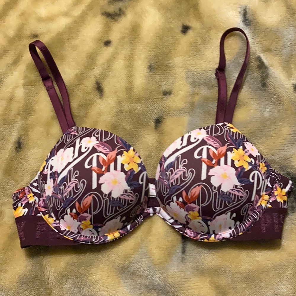 PINK super push-up bra